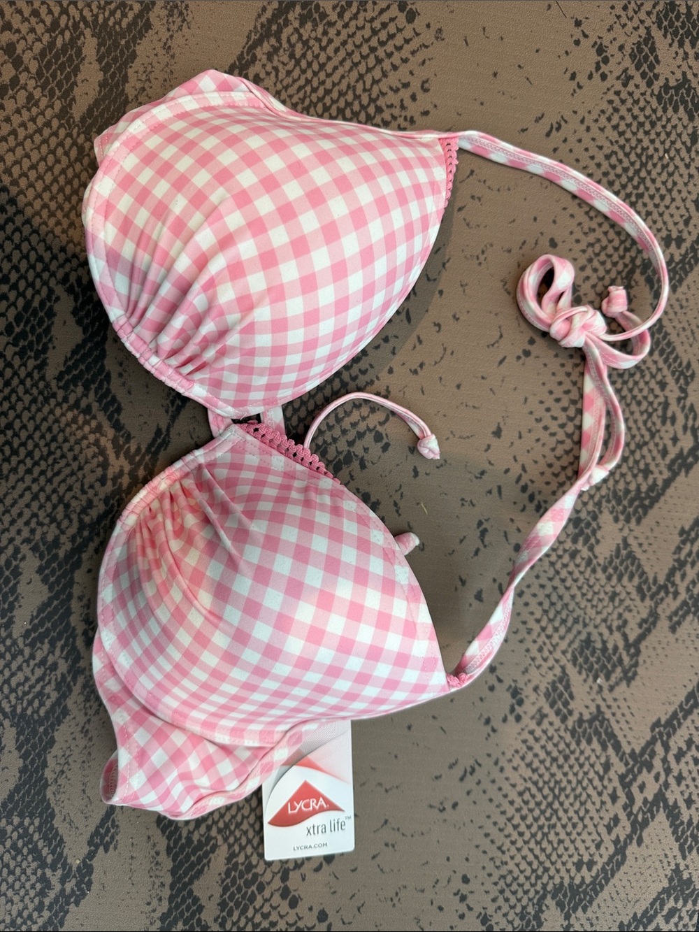 Pink Kids Bikini Top